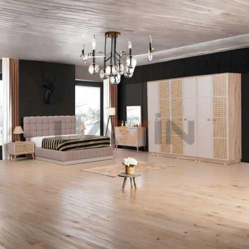 Hazeranlı Kapaklı Modern Yatak Odası Takımı